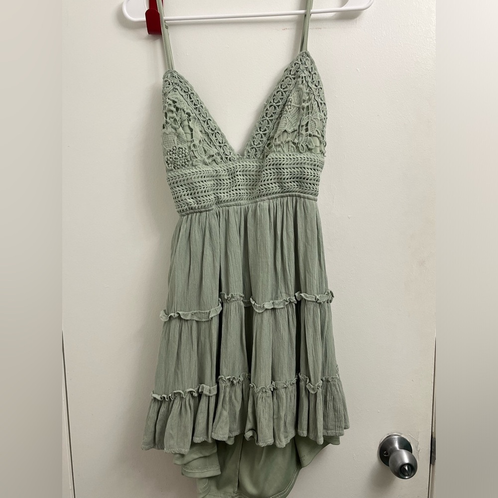 Green summer dress